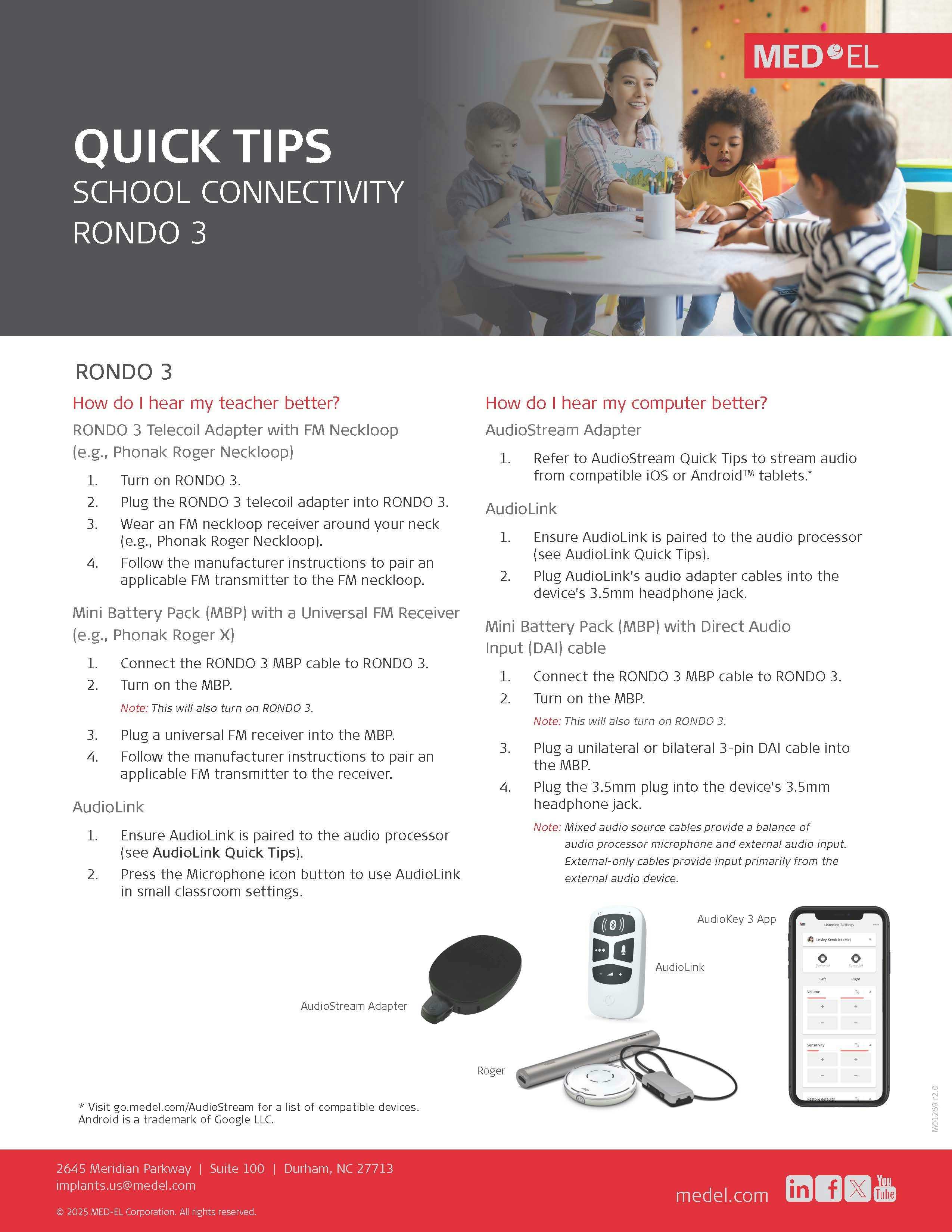 RONDO Series Quick Tips